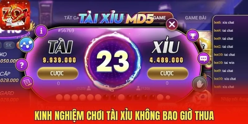 Kinh nghiệm chơi tài xỉu không bao giờ thua
